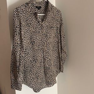 NWOT J.Crew Silk Leopard Print Blouse